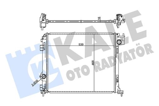 Radyatör Nıssan Qashqaı Iı J11 1.5 Dcı 2013-kadraj 1.6 Dcı 2015 Al/brz - 214104EA0A-214104EA1A-214107399R