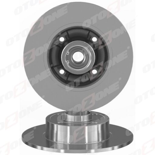 Arka Fren Aynası Renault Megane Iı 02 Modus 04 Clıo Iıı 05 240x82.5x4delik Rulmanlı Abs Sensörlü - 7701207823-432005338R-8660001811