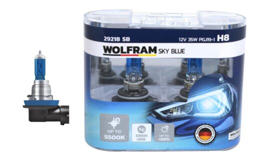 Ampul 12v H8 35 Pgj19-1 Sky Blue Beyaz Işık