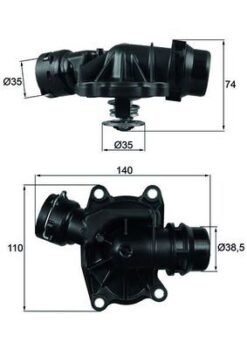 Termostat Bmw M57 D25 D30 E53 E46 E39 E38 306d1 Range Rover 3 Vogue L322 - 11512354056 PEL000050
