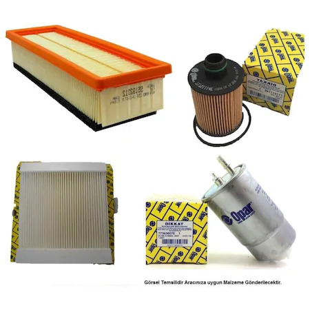 Fıltre Setı Doblo-combo D 12 Egea 1.3-1.6-2.0mjtd 16v 55245952e-77366607e-52069663e-77364561e - 55179777