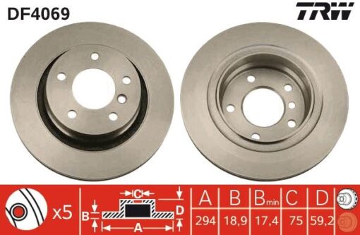 Fren Dıskı Arka Bmw E46 98 05 - 34216864056