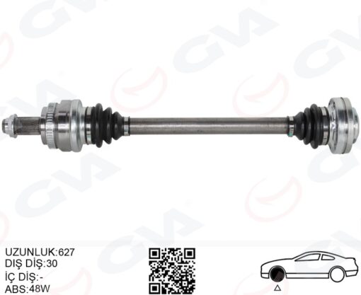 Komple Aks Arka Sol Bmw X3 E83 04 627mm - 31217540115-33213428179