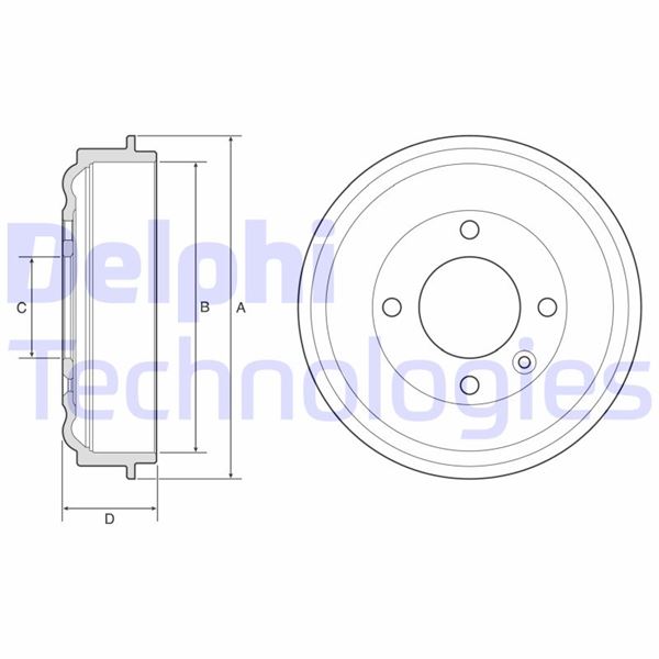 Arka Fren Kampanası Opel Corsa F 19 Peugeot 208 19 - 9821572480