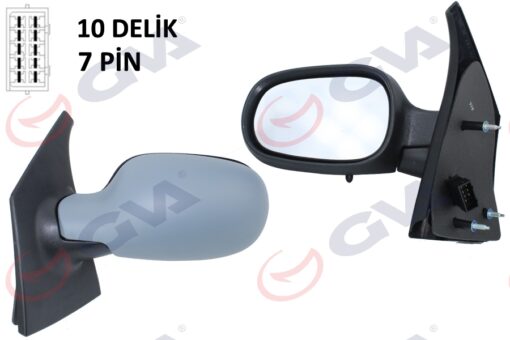 Dış Dikiz Aynası Sol Megane Scenıc 97 Elektrikli Isıtmalı Astarlı Asferik 5 Fiş Vm-133nehpl - 7700841655-7700841655-7700841655