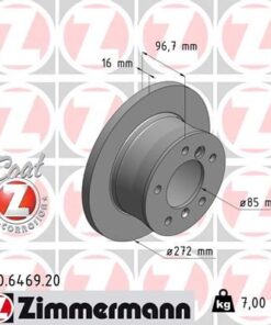 Fren Dıskı Arka Mercedes Sprınter B901 B904 . Vw Lt 28-35-46 Tek Teker - A9024230312-2D0615601A