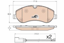 Ön Balata Ford Transıt V363 14 -transıt Custom 2.2 Tdcı 12 2 Adet Kablolu - MEBK2J2K021AA-BK212K021AA -1842632