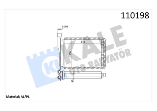 Kalorifer Radyatörü R9-r11-exp 212x156 2 Sıra Al Pl Sistem - 7701027078