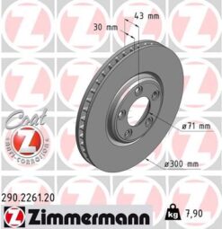 Ön Fren Aynası Jaguar Stype 2.7d 04-07 3.0v6 1999-2007 4.0 V8 99-02 4.2 V8 02-07 300x30x5dl 986478778-df4105 - JLM20801-2XR858130