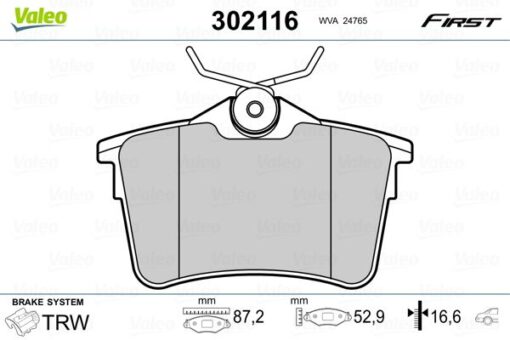 Arka Fren Balatası P307 00 09 P308 07 14 Partner 08 Partner Tepee 08 Berlıngo 08 C4 04 16 Xsara Pıcasso 99 11 Ds4 15 18 - 1623180680-4254.14-4254.15-4254.29