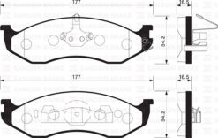 Ön Fren Balata Jeep Grand Cherokee I 4.0l 5.2l 91-99 . Wrangler 96-07 - 4713175-83504371-WVA21822