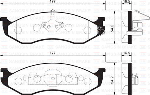 Ön Fren Balata Jeep Grand Cherokee I 4.0l 5.2l 91-99 . Wrangler 96-07 - 4713175-83504371-WVA21822
