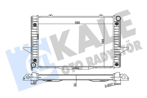 Radyatör Turbolu Volvo C70 I V70 I 1998-2005 S70 97-00 Xc70 97-02 850 93-97 590-388-32 - 6842768-8602562-8603770-8601001