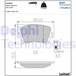 Arka Balata Passat-cc-caddy-golf5-golf6-jetta-a3-a6-leon-octavıa-superb 04 Gdb1622 - 3C0698451D-1K0698451G-4F0698451D