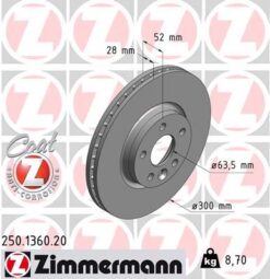 Fren Dıskı On Freelander 2 L359 R.r Evoque L538 Ford S-max Galaxy 2 Volvo S80 S60 V60 V70 - 7G911125BA-30769056-LR000571