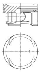 Pıston Segman Std 82.00mm Mercedes M271 Kompressor W203 Cl203 C209 W211 W204 W212 R171 - A2710306617-0040800