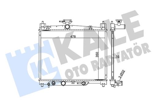 Radyatör Yarıs Al/pl/brz 350x478x16 - 1640023090