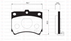 Ön Fren Balata Kıa Prıde 1.3l 90- / Mazda 121 1.3l 87-90 - MDA193328Z-DA193328Z-KK1503328Z