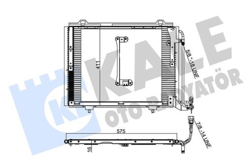 Klıma Radyatoru Mercedes C-class W202 S202 - A2028300870