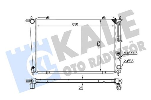 Radyatör Al/pl/brz H1 - 253104A150-253104A160