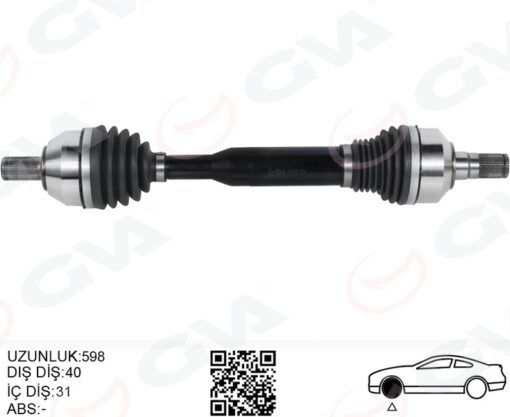 Ön Aks Komple Sol Volvo Xc60 I 10 15 D3-d4-t5-t6 Xc60 Iı 15 D4 Otomatik Şanzıman 8 Vites - 36010058-31325110