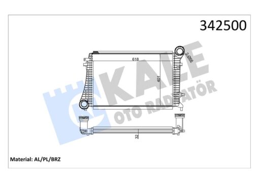 X Turbo Radyatörü Intercooler A3-caddy Iıı-golf-jetta-octavıa-superb-toledo 615x406.6x32 Al-pl- - 1K0145803G-1K0145803H-1K0145803Q