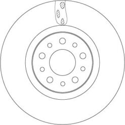 Ön Fren Aynası Disk Fıat Egea 16 1.0 1.3 Mtj 1.4 1.5 1.6 Mtj 5 Bijon Dış:281mm K:24mm - 52067393 52017292