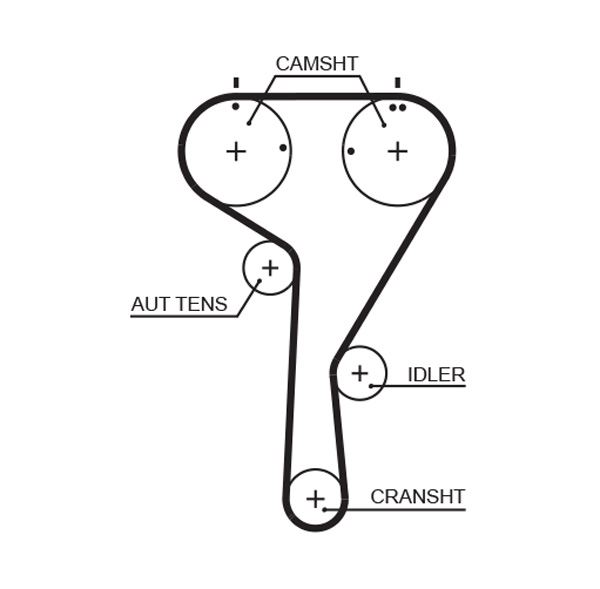Triger Kayışı Vw Beetle 1.2tsı 16v-1.4tsı Caddy Iv 1.0tsı-1.2tsı 15 Golf Vı 1.2tsı 16v-1.4tsı 13 - 04E109119C-04E109119F