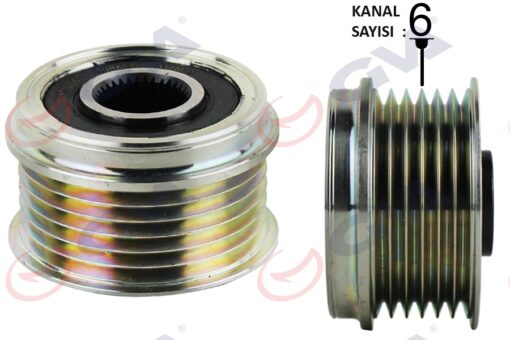 Alternatör Kasnağı Astra H-combo C-corsa C-d-merıva 1.3 Cdtı-doblo-grande Punto-lınea 1.3 Mtj - 93192631-77362721-55186280-1204517