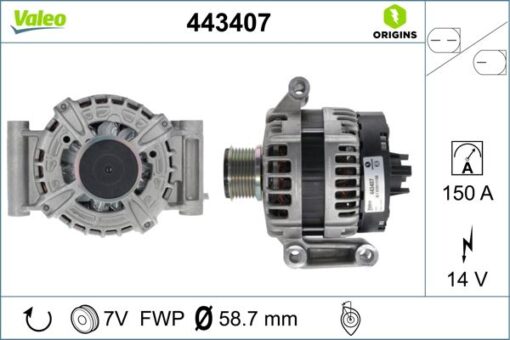 Alternator 12v 150a Transıt V348-v347 2.2 Tdcı 11 14 Transıt V363 14 17 Ranger 2.2 Tke 11 - CC1T10300CD-2321309-1889372