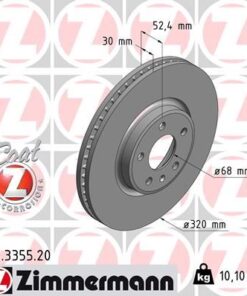 Ön Fren Aynası A4-a5-a6-a7-q5 320x30x28xhavalı 986479753-df6148 - 8R0615301-8R0615301C