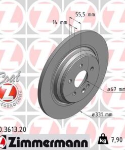 Fren Dıskı Arka Mercedes Ml-class W163 98 05 - A1634230212