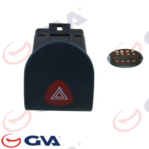 Dörtlü Flaşör Anahtarı Renault Kangoo 01 - 7700308821-8200090307-8200523539