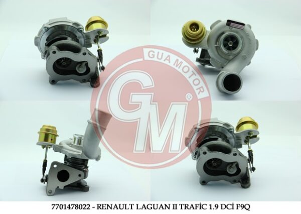 Turbo Şarj Renault Laguan Iı Trafic Iı Master Iı1.9 Dci F9q - 7701478022-7700105102-7700108052