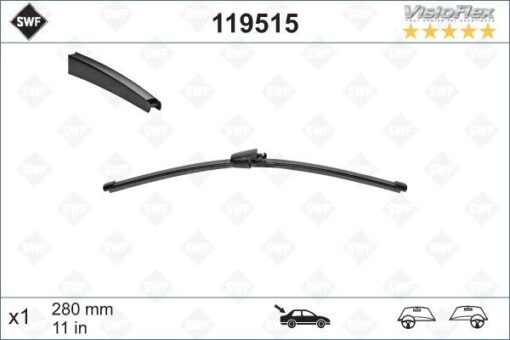 Swf Visioflex Flat Blade X1 280 Mm Arka Vw Passat 6 Variant 05 - Polo 5 Tdı/ Gtı Ltd Editio - 3C9955425