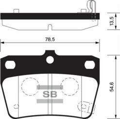 Arka Fren Balata Toyota Rav4 2.0l 1az-fe Aca21 01-05 / Chery Tıggo 1.6l 2.0l J11 06-14 - T113502080-0446642020-0446642030