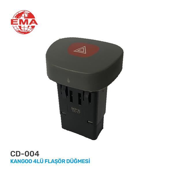 Dörtlü Flaşör Anahtarı Renault Kangoo 01 - 7700308821-8200090307-8200523539