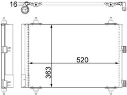 Klima Radyatörü Kondenser Berlıngo 06 Xsara 04 Partner 06 1.6 Hdı - 6455.CN-9645964780