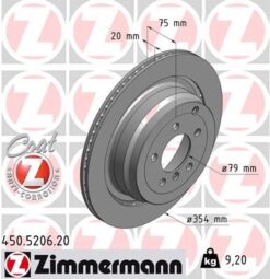 Fren Dıskı Arka Range Rover 3 Vogue L322 02 12 - LR031844-SDB500202-LR017804