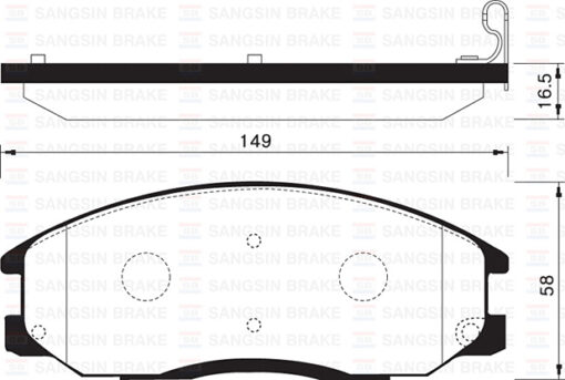 Ön Fren Balata Hyundaı Starex 2.5l D4cb Libero 01- / H-1 2.5l D4cb Crdi 140hp 06- / Santafe 2.0l D4ea Crdi 01-05 - 581014AA90-5810147A00-581014AA26