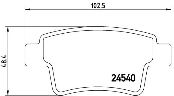 Arka Balata C4 Pıcasso Grand Pıcasso 1.6 Hdı 110hp Fab-1.8 16v-2.0 16v-2.0 Hdı 06 - 4254.16-4253.71-4254.32-1611141080