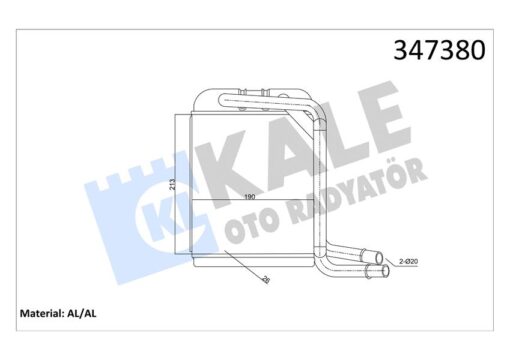 Kalorifer Radyatörü Tranporter T5-t6 03 - 7H1819031-7H0819031