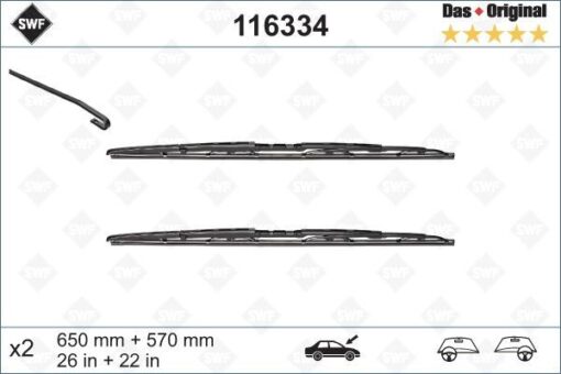 Sılecek Supurgesı 650/560mm Swf Bmw E39 - 61619070579
