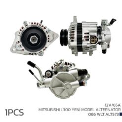 Alternatör Komple Mıtsubıshı L300 2.5l 4d56 8v P15 92-03 12v 65a Çift Kasnak - Vakumlu - MD313939-MN137867-MD366050
