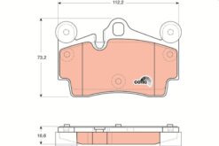Arka Balata Touareg 02-10 Cayenne 02-10 Q7 06-11 112x73 Gdb1549 - 7L0698451B-7L6698451D-7L0698451H