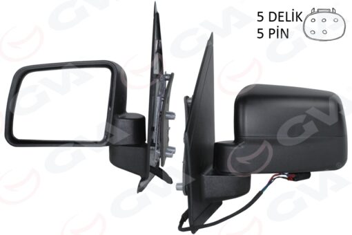 Dış Dikiz Aynası Sol Elektrikli Isıtmalı Kör Noktalı Connect 09 14 - 9T1617683AH-9T1617683AV-5211706