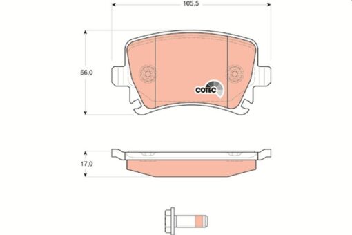 Arka Balata Passat-cc-caddy-golf5-golf6-jetta-a3-a6-leon-octavıa-superb 04 Gdb1622 - 3C0698451D-1K0698451G-4F0698451D