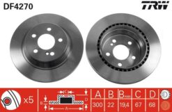 Fren Dıskı Arka Mercedes W211 W212 S212 C218 C219 X204 - A0004230912