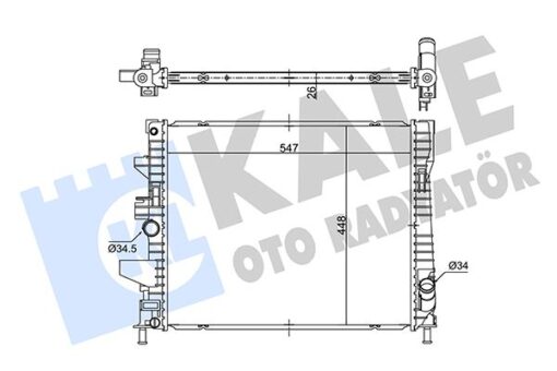 Su Radyatörü Ford Focus Iıı 1.0ecoboost12 Mt Brazıng 547x448x26 F1f18005ve - 1903023-1922567-F1F18005VD
