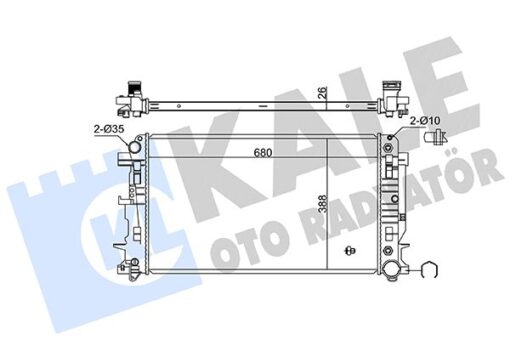 Motor Su Radyatoru Mercedes Sprınter B906 06 Otomatık Sanzıman - A9065001502